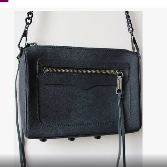 Rebecca Minkoff Leather Chain Link Crossbody - Picture 1 of 4